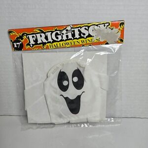 Vintage 17" Gemmy Fun World Frightsox Ghost Wind Sock Halloween In Package